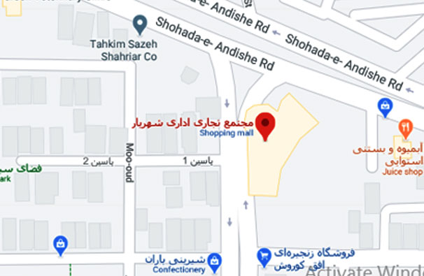 نقشه شرکت آرتین سازه فلز